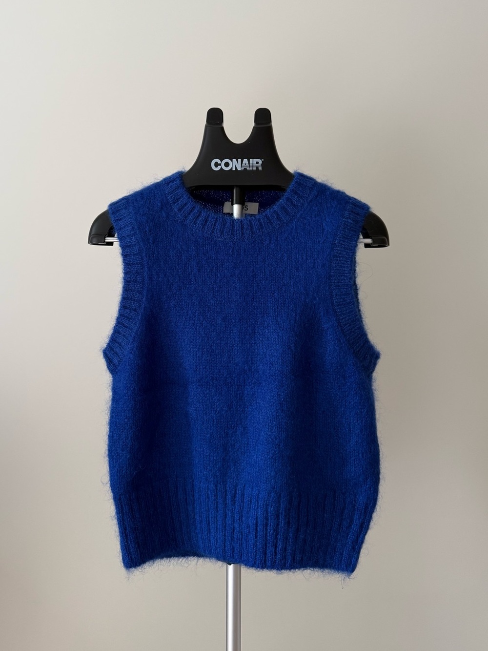 COS Blue Mohair Wool Sweater Vest Size Medium